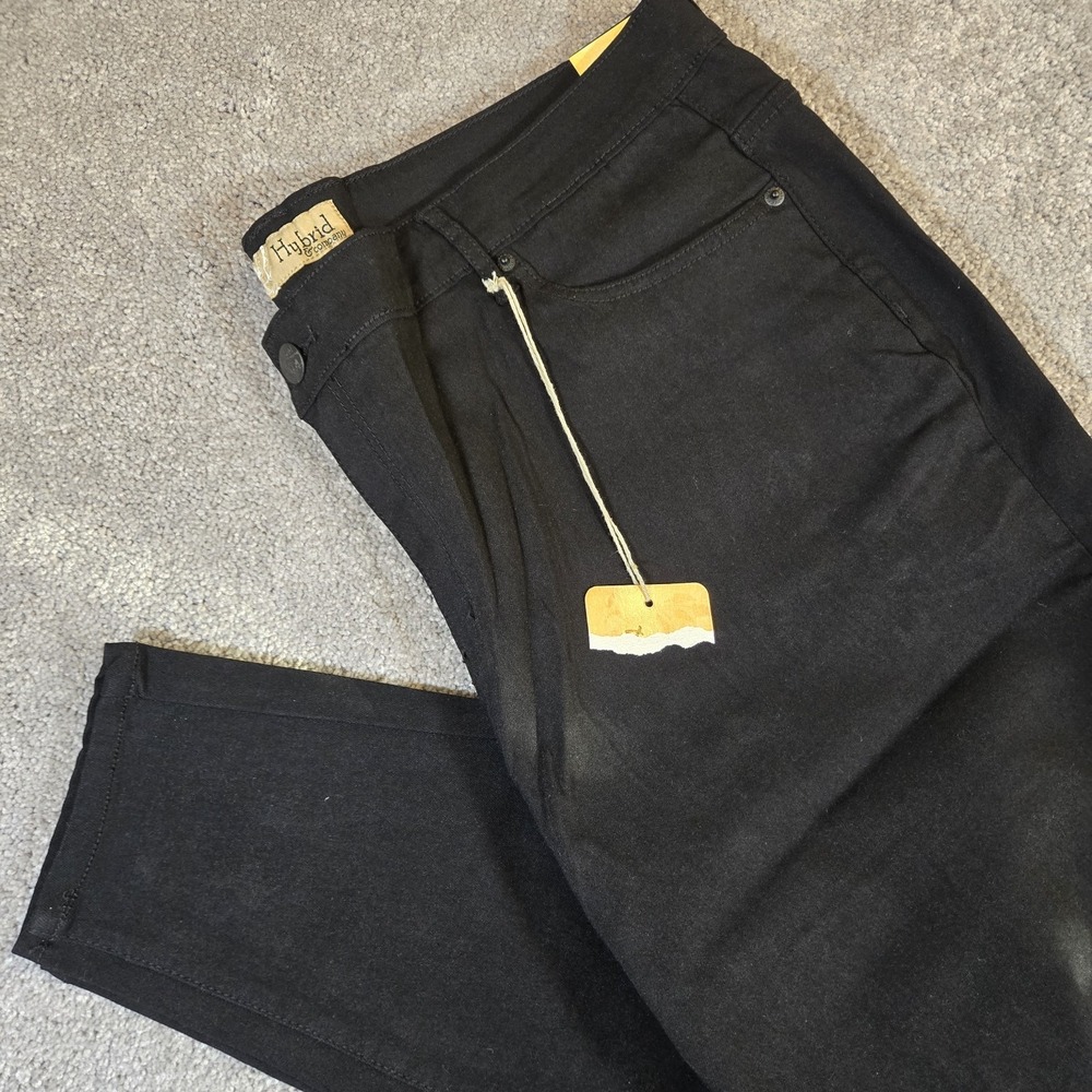 Hybrid And Company Black Denim Jeans Womens Size 3XL‎ Ultra Stretch